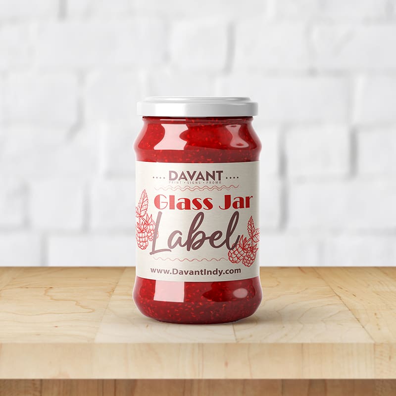 Glass jar label by davant