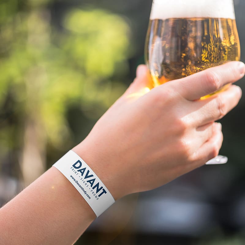 event paper wrist band with davant logo