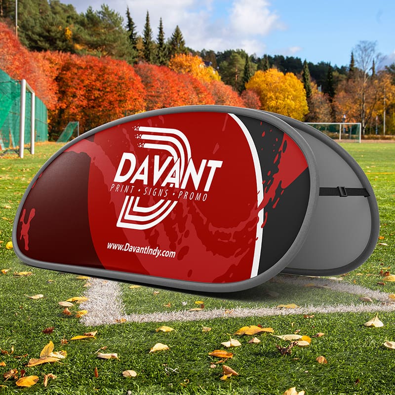 outdoor tent pop up banner by davant