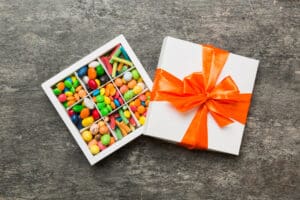 Set of sweet treats as a corporate gift